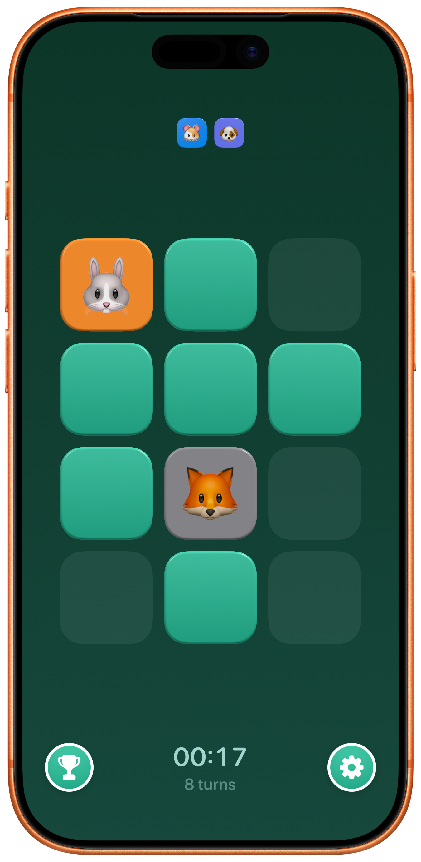 Flipit on iPhone—tiny grid difficulty