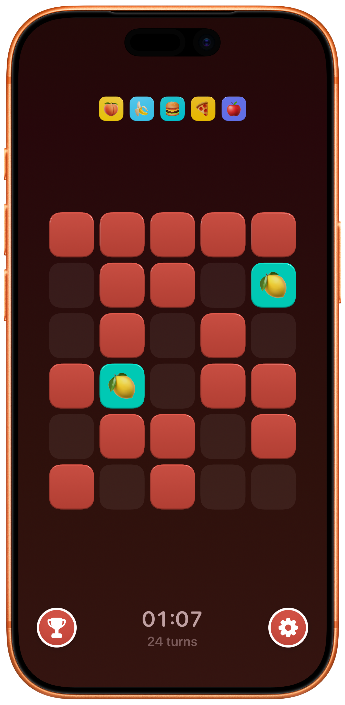 Flipit on iPhone—medium difficulty